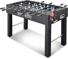 48In Foosball Table - Arcade Table Soccer for Home, Arcade Game Room, W/ 2 Balls