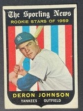 VINTAGE 1959 Topps SN ROOKIE STARS - DERON JOHNSON # 131 -▶ROOKIE CARD◀- NM. rookie card picture