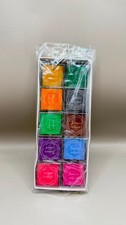 Junesix Fingerprint Ink Pad Set 20 Colors 4x4cm Kids Wedding Craft Stamp Ink Pad