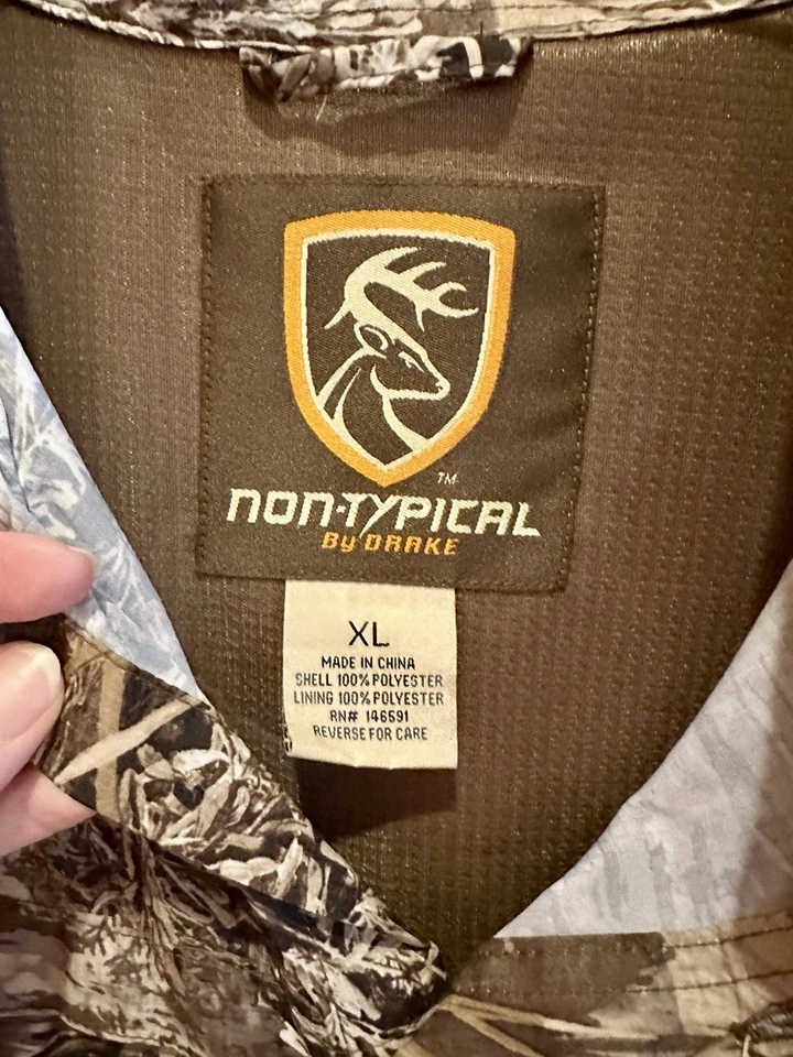 Drake Nontypical Long Sleeve Mesh Back Flyweight Shirt with Agion Max XL NWT - Image 3 of 4