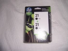Genuine HP 21 Black Ink 2 in package New sealed