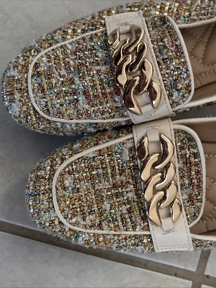 Zapatos planos sin cordones Patrizia By Spring Step para mujer dorados Boucle EE. UU. 7 caprichosos Foto 3 de 4