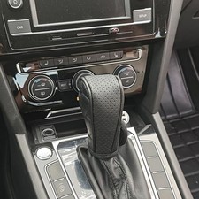 PU Leather Car Gear Shift Knob Cover, Manual/Automatic, Waterproof and Breath...