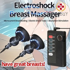 Shock Nipple Pump Sucker Breast Enlargement E-stim Women-Breast Suction Cup Safe