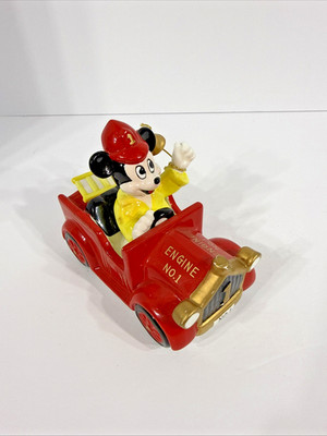 Schmid Disney Music Collectibles Fire Engine No 1 Mickey Mouse Read