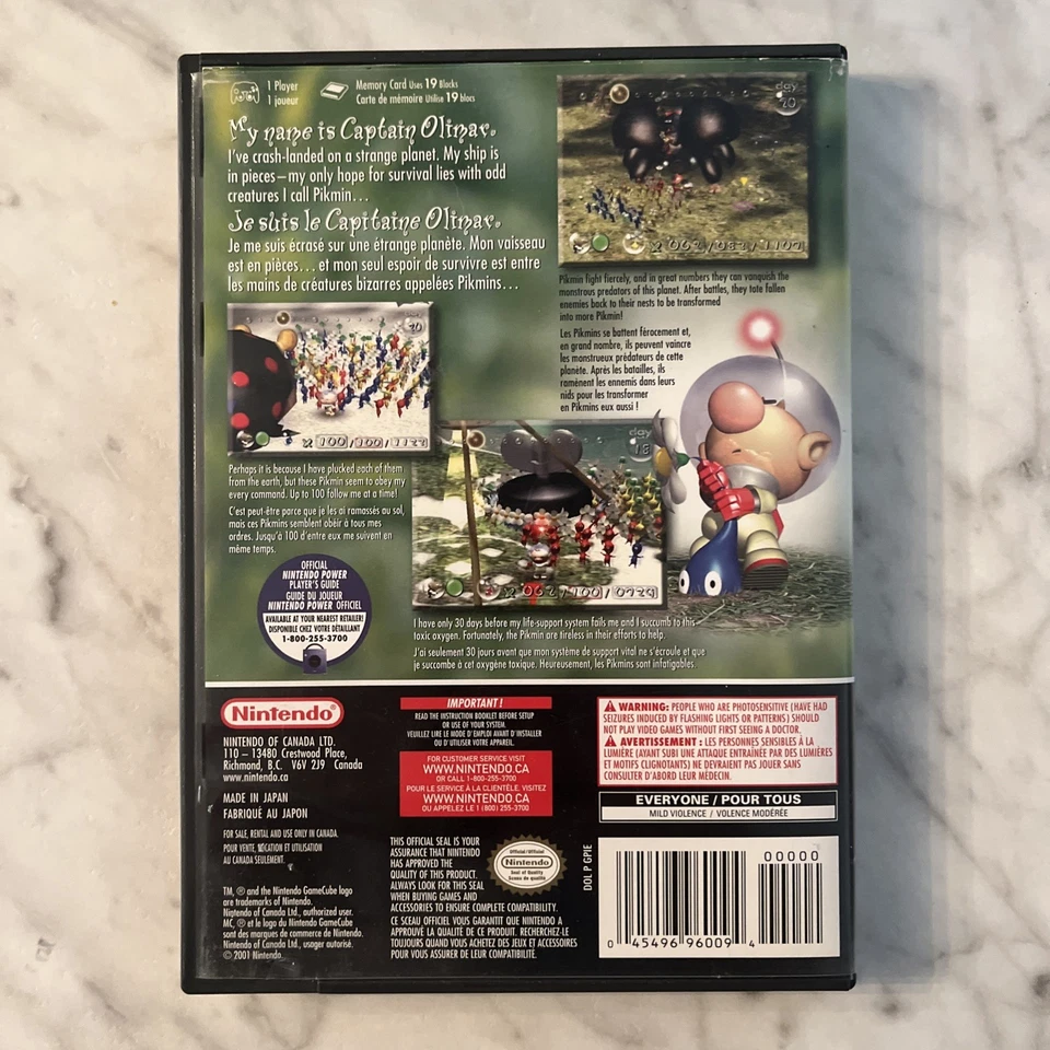 Pikmin (Nintendo GameCube, 2001) Black Label w/ Manual - Image 4 of 4