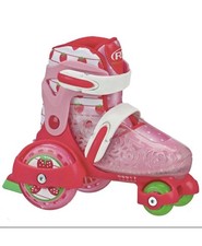 Fun Roll Adjustable Beginner Roller Skates for Kids - Rugged Tractor Design