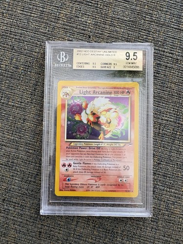 Light Arcanine (Unlimited) graded BGS 9.5 for sale on eBay