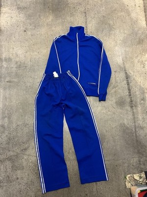 RARE Blue Vintage Adidas Ventex 60s 70s Tracksuit  Made in France