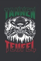 Notizbuch HolzfäLler A5, Tannen Teufel, Kariert, 80 Blatt, Schreibheft