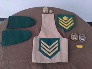 SOUTH AFRICAN PRISON SERVICES Rank Cap and collar Badges 1990's