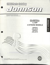 2003 Johnson 4, 5 HP 4 Stroke Models Parts Catalog J4R4STS J5RL4STS