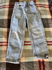 Vintage kids rustler light wash jeans elastic waist band size 6 slim