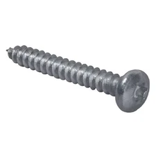Tamper-Pruf Screws 400960 Sheet Metal Screw, #6 X 1 In, Zinc Plated Steel Pan
