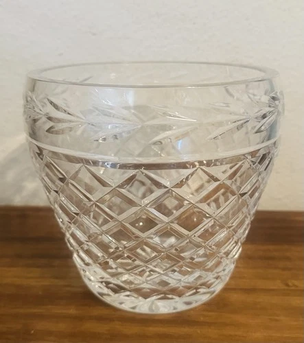 WATERFORD Vintage Crystal Ice Bucket - GLANDORE - 6.25"