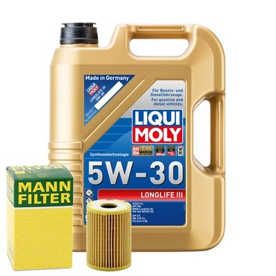 Motoröl 5W30 LIQUI MOLY Longlife Iii 5L +MANN Ölfilter