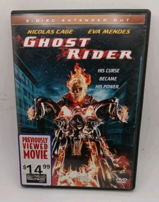 Ghost Rider (Two-Disc Extended Cut) Nicolas Cage PRE-OWN VERY GOOD/SLIPCOVER 