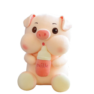Big Plush  Bottle Pig Toy  14 Inches