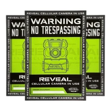 Tactacam Reveal No Trespassing Sign 3-Pack