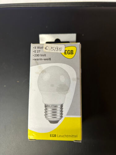EGB Energiesparlampe 5W, E27, 230 V, warm weiß