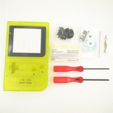 Luminous Clear Yellow Full Housing Shell Case For Nintendo Game Boy Pocket GBP