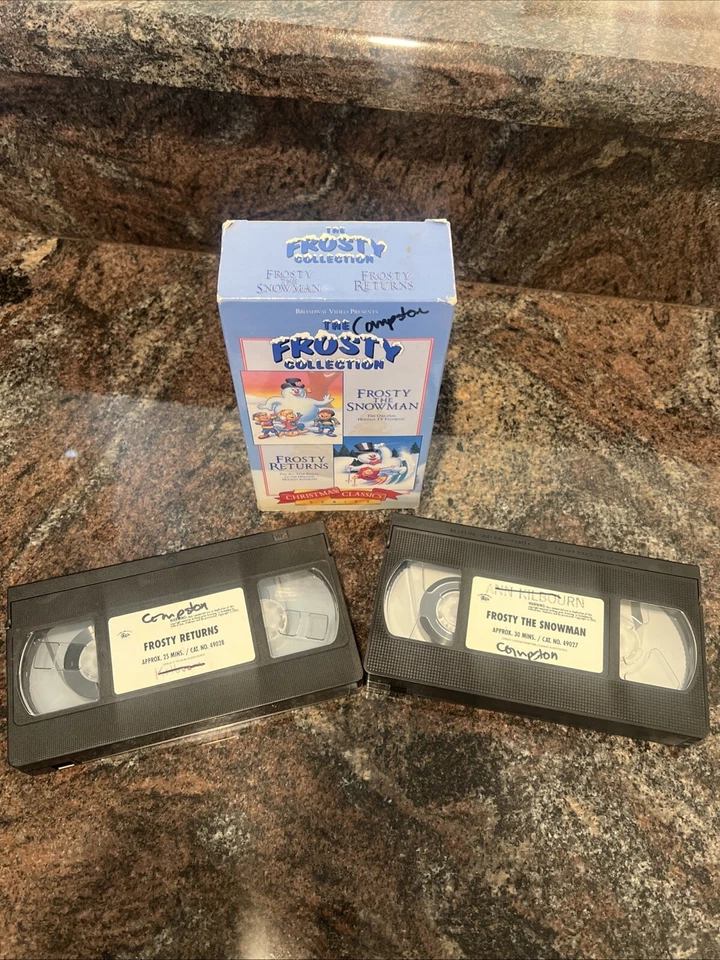 Christmas Classics 7 VHS LOT Frosty Charlie Brown Snowden Charlottes Web Stuart Foto 3 de 4