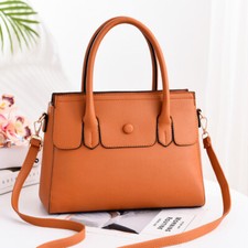 Women's Girls Faux Leather Handbags Shoulder Messenger Tote Travel Crossbody Bag