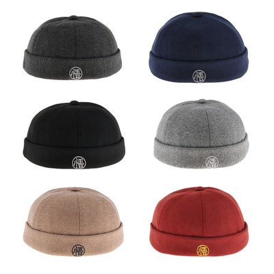 Retro Wool Felt Docker Leon Beanie 
