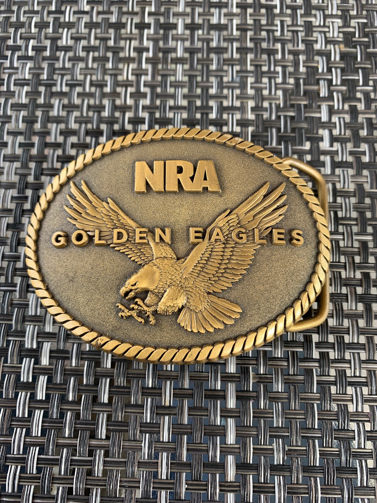Vintage NRA Golden Eagles Belt Buckle eBay