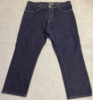 Agave Jeans Mens 40 Blue Denim Pragmatist Classic Straight Fit Dark Wash