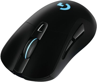 Logitech G703 Lightspeed Hero Wireless Gaming Mouse- Black (910-005638) 16K DPI