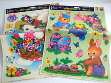Classic Clings Easter Window Clings 2001 Bunny Chicks Eggs CE