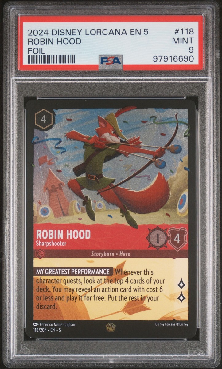 2024 Disney Lorcana En 5-Shimmering Skies #118 Robin Hood