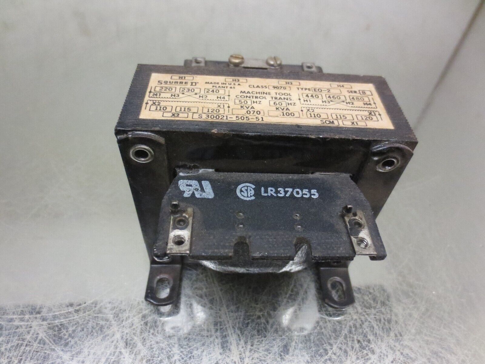 SQUARE D LR37055-IC INDUSTRIAL CONTROL TRANSFORMER SERIES B | eBay