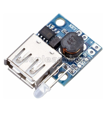 Mini 3A Power Supply Panel DC 3V To DC 5V Boost Module With 5V Battery Indicator