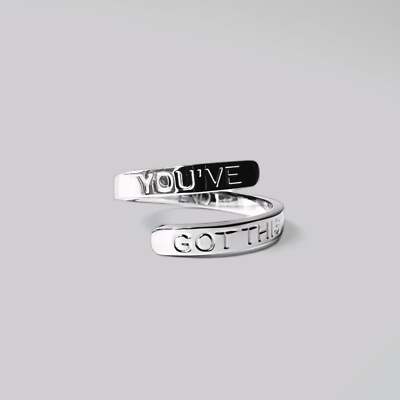 You've Got This Ring, hochwertiger Edelstahl, verstellbar, inspirierend 