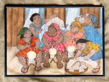 2000 VANICE AYRES LEITE BRAZILIAN LATIN AMERICAN FOLK ART NAIF PAINTING
