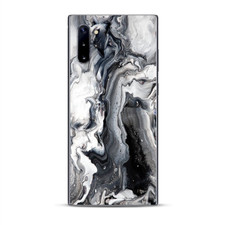 Skins Decal Wrap for Samsung Note 10 Plus Marble White Grey Swirl Beautiful