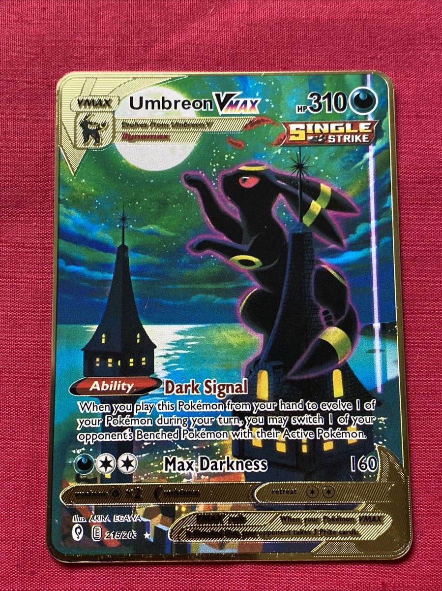 Umbreon VMAX Solid Metal Golden Card Limited Edition | eBay Umbreon VMAX Solid Metal Golden Card Limited Edition | eBay