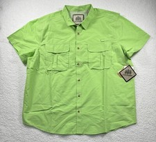 NEW Tallwoods Element Wear Mens 3XLT Green Fishing Vented Shirt Camping Outdoors