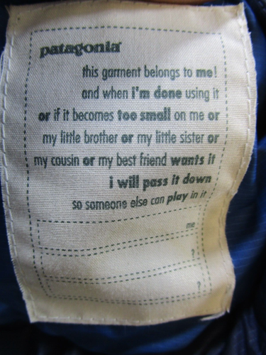 Patagonia Vest Jacket Kids Large Blue Insulated Puffer Fitz Roy Down * - Picture 4 of 11