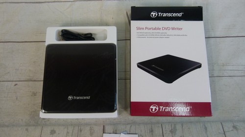 Transcend Extra Slim Portable DVD Writer TS8XDVDS-K Black - Afbeelding 2 van 5