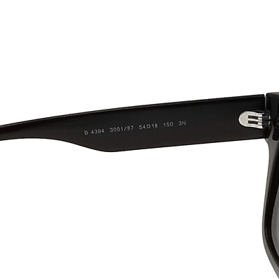 Buy Burberry HAYDEN BE 4394 Black/Dark Grey (3001/87  display picture 2