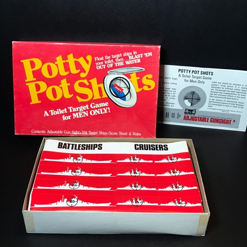 Potty Pot Shots Toilet Target Game RARE Vintage Gag Gift Joke eBay