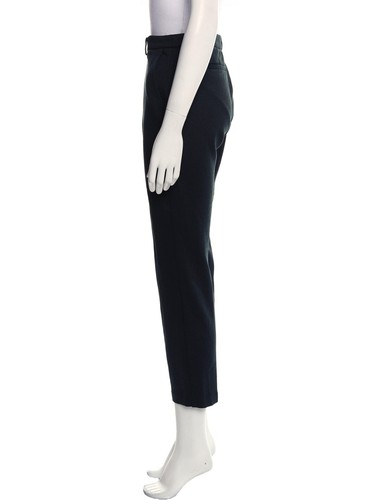 Dress Pant Green Black Micro Print Ponte Knit Stretch Pocket Sz 12 Rachel Zoe - Picture 2 of 3