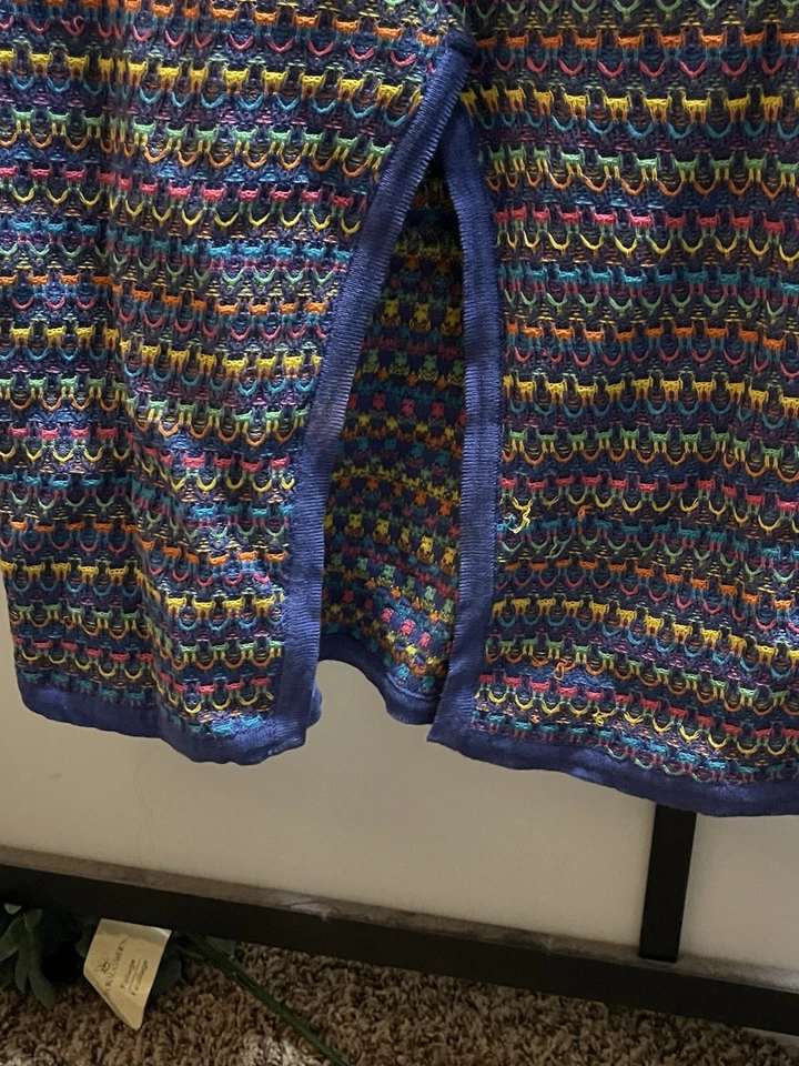 Vestido Suéter Vintage Coogi Multicolor Talla L Foto 4 de 4