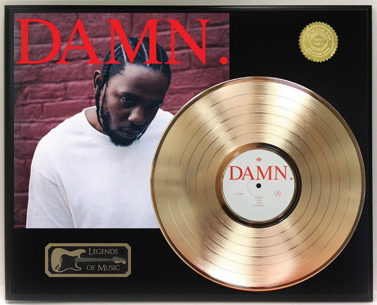 Kendrick Lamar - Damn Gold LP Record Plaque Display | eBay Kendrick Lamar - Damn Gold LP Record Plaque Display | eBay
