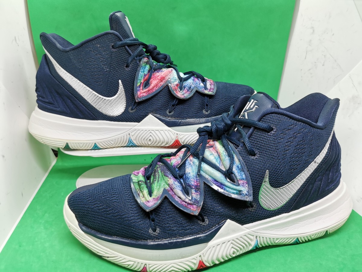 NIKE KYRIE 5 Irving V's Men's Size 13 Galaxy Navy Blue Basketball
