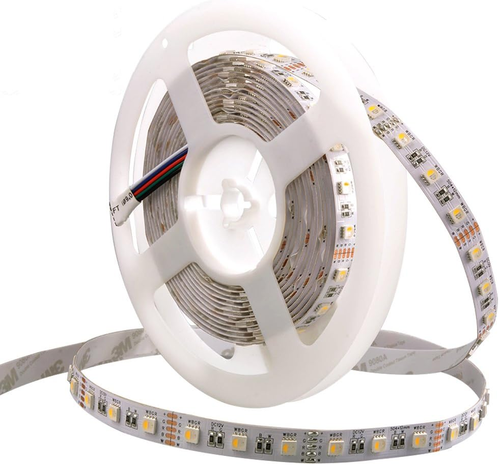 LED Strip Lights Flexible UL Listed 300 Units 5050SMD 5 Meters DC 12V RGBW Warm-image