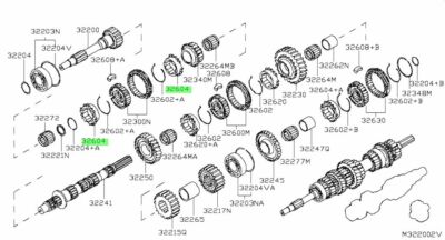 Nissan Genuine G35 350Z Manual Transmission 5-6th Gear Synchro